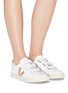 Figure View - Click To Enlarge - VEJA - '3-Lock' leather sneakers