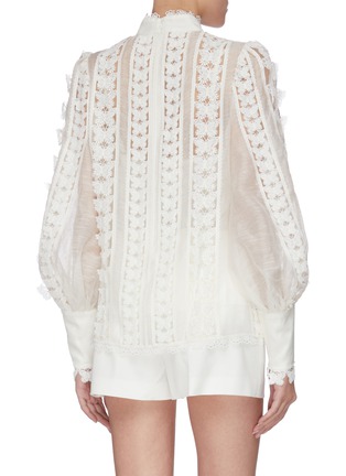 Back View - Click To Enlarge - ZIMMERMANN - 'Super Eight' flutter blouse