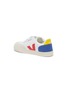 Detail View - Click To Enlarge - VEJA - 'V-12' colourblock leather kids sneakers