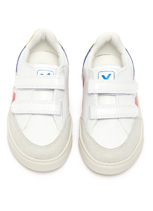 Figure View - Click To Enlarge - VEJA - 'V-12' colourblock leather toddler sneakers