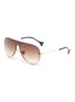 Main View - Click To Enlarge - DONNIEYE - 'Peace' Metal Aviator Sunglasses