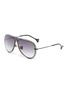 Main View - Click To Enlarge - DONNIEYE - 'Peace' Metal Aviator Sunglasses