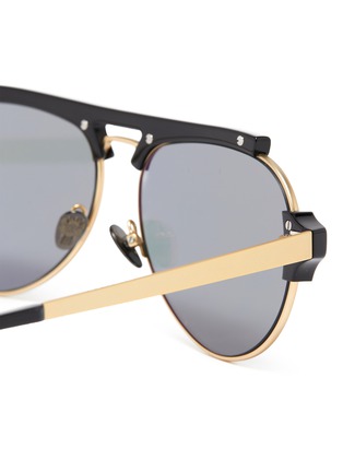 Detail View - Click To Enlarge - DONNIEYE - 'Courageux' Star bar aviator sunglasses