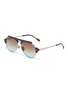Main View - Click To Enlarge - DONNIEYE - 'Courageux' Star bar aviator sunglasses