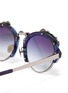 Detail View - Click To Enlarge - DONNIEYE - 'Deesse' Claw round sunglasses
