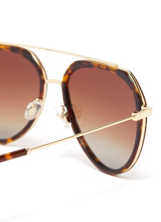 Detail View - Click To Enlarge - DONNIEYE - 'Surmonter' C01 acetate aviator sunglasses
