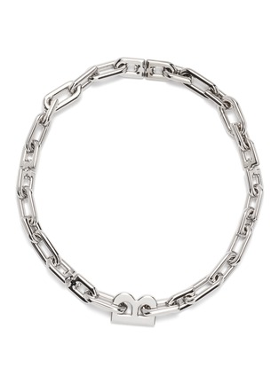 Main View - Click To Enlarge - BALENCIAGA - Logo motif chain necklace