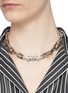 Figure View - Click To Enlarge - BALENCIAGA - Logo motif chain necklace