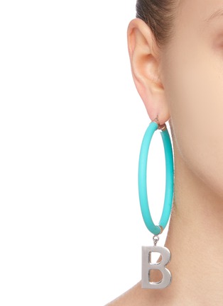 Figure View - Click To Enlarge - BALENCIAGA - Elastic band earrings