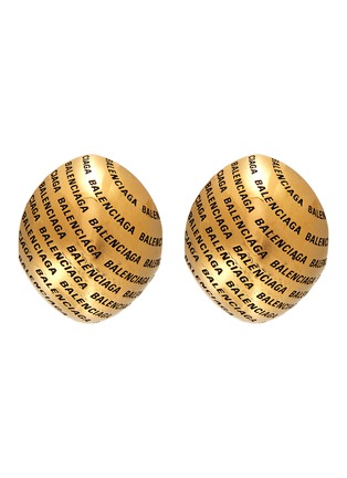 Main View - Click To Enlarge - BALENCIAGA - Precious' logo engraved earrings