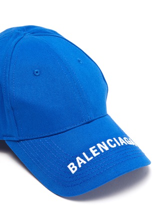 Detail View - Click To Enlarge - BALENCIAGA - Logo embroidered visor baseball cap