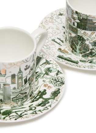 Detail View - Click To Enlarge - FAUX - Tea and Coffee Espresso Cup and Saucer Set – Willow Hong Kong & Kowloon Mix