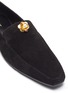 Detail View - Click To Enlarge - THE ROW - 'Minimal' brooch pin suede loafers