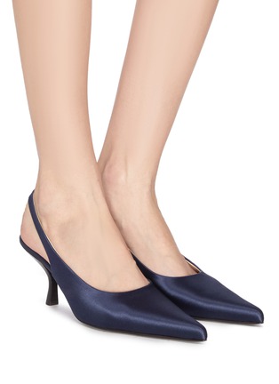 Figure View - Click To Enlarge - THE ROW - 'Bourgeoise' satin slingback pumps