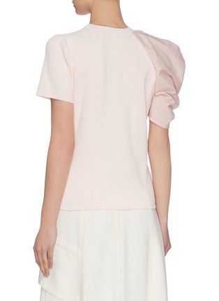 Back View - Click To Enlarge - PH5 - 'Washington' Asymmetric Puff Sleeve Top