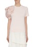 Main View - Click To Enlarge - PH5 - 'Washington' Asymmetric Puff Sleeve Top