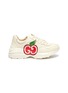 Main View - Click To Enlarge - GUCCI - 'Rhyton' apple logo print sneakers
