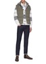 Figure View - Click To Enlarge - BRUNELLO CUCINELLI - Quilted hood gilet