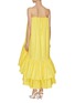 Back View - Click To Enlarge - MING MA - Asymmetric tier ruffle dress