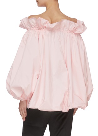 Back View - Click To Enlarge - MING MA - Off Shoulder Bubble Top
