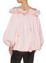Back View - Click To Enlarge - MING MA - Off Shoulder Bubble Top
