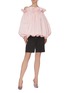 Figure View - Click To Enlarge - MING MA - Off Shoulder Bubble Top