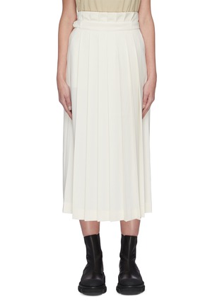 Main View - Click To Enlarge - SANS TITRE - Belted pleated skirt