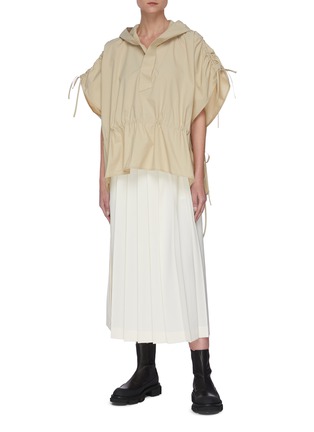 Figure View - Click To Enlarge - SANS TITRE - Belted pleated skirt