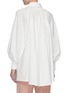 Back View - Click To Enlarge - SANS TITRE - Pleated neck lantern sleeve blouse