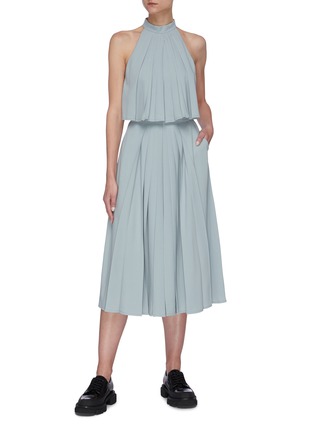 Figure View - Click To Enlarge - SANS TITRE - Pleated A-line skirt