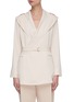 Main View - Click To Enlarge - SANS TITRE - Hooded belted shirt jacket