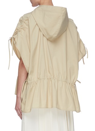 Back View - Click To Enlarge - SANS TITRE - Hooded drawstring top