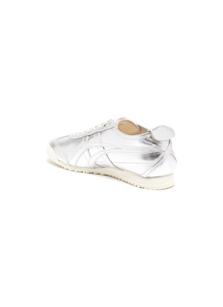  - ONITSUKA TIGER - Mexico 66' lace up metallic leather sneakers