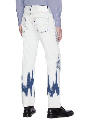 Back View - Click To Enlarge - KARMUEL YOUNG - 'Re-edited' bleached straight cut jeans