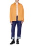 Figure View - Click To Enlarge - KARMUEL YOUNG - Woollen square overshirt jacket