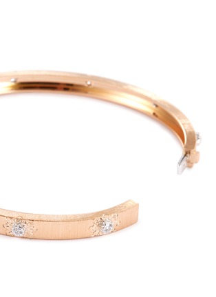 Detail View - Click To Enlarge - BUCCELLATI - 'Macri Classica' diamond 18k rose gold bangle