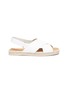 Main View - Click To Enlarge - VINCE - 'Essen' cross strap slingback leather espadrille sandals