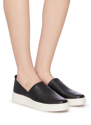 Figure View - Click To Enlarge - VINCE - 'Saxon' leather slip-ons