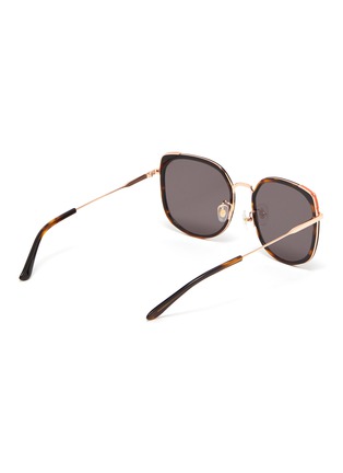 Figure View - Click To Enlarge - STEPHANE + CHRISTIAN - Rimmed horn acetate frame sunglasses