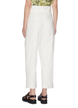Back View - Click To Enlarge - 3.1 PHILLIP LIM - Belted military sateen ankle zip cargo pants