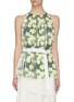 Main View - Click To Enlarge - 3.1 PHILLIP LIM - Floral print knife pleated belted tank top