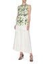Figure View - Click To Enlarge - 3.1 PHILLIP LIM - Floral print knife pleated belted tank top