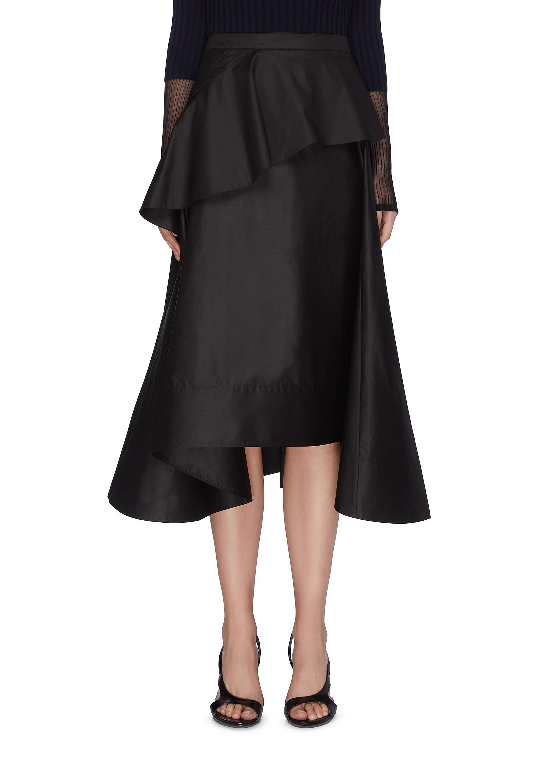 3.1 Phillip Lim Ruffle Front Midi Skirt