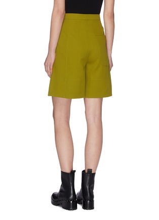 Back View - Click To Enlarge - 3.1 PHILLIP LIM - Crepe wool tailored shorts
