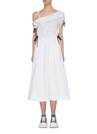 Main View - Click To Enlarge - 3.1 PHILLIP LIM - One shoulder parachute utility flared midi dress