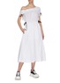 Figure View - Click To Enlarge - 3.1 PHILLIP LIM - One shoulder parachute utility flared midi dress