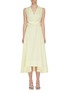 Main View - Click To Enlarge - 3.1 PHILLIP LIM - Belted V-neck flared cotton midi dress