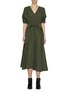 Main View - Click To Enlarge - 3.1 PHILLIP LIM - Utility belted V-neck gathered sleeve dress