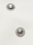 Detail View - Click To Enlarge - BALMAIN - Metallic button embossed asymmetric wraparound skirt