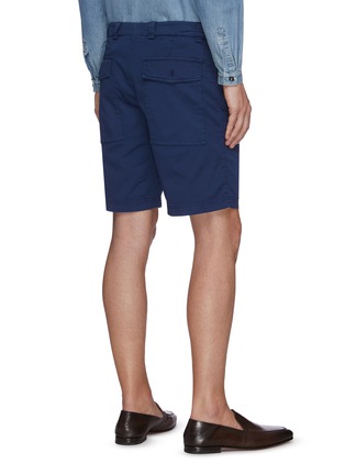 Back View - Click To Enlarge - BRUNELLO CUCINELLI - Stretch cotton blend chino shorts